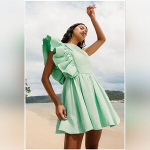 aje liberty asymmetric mini dress LIBERTY ASYMMETRICAL MINI – Rentmeoutnz